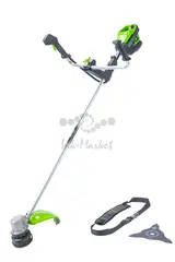 Триммер аккумуляторный Greenworks GD82BCB 82В, 45 см, бесщёточный, велосипедная рукоятка, без АКБ и ЗУ (2110707)