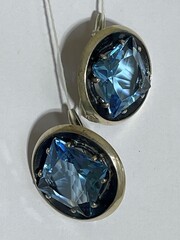 Гея (серьги из серебра)