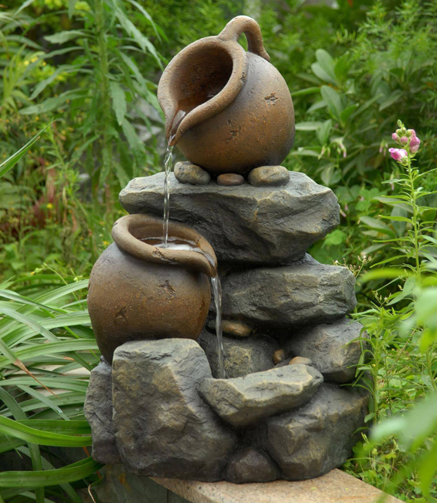 Декоративный фонтан для сада своими руками