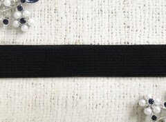 Резинка вязаная, ш. 3 см, чёрный