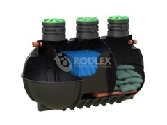 Комплексное ливневое ОС "STORM DRAIR" 10 - монтаж до 2200 мм Родлекс наземный 10000 л. горизонтальный (2400x3500x2500см;) - арт.559996