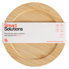 Контейнер для запекания и хранения smart solutions с крышкой из бамбука, 950 мл