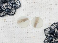 Пуговицы, d 1,5 см, бежевый