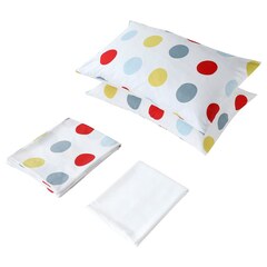 Комплект постельного белья IKEA BRUKSVARA (БРУКСВАРА), Белый с рисунком, 200х230 см