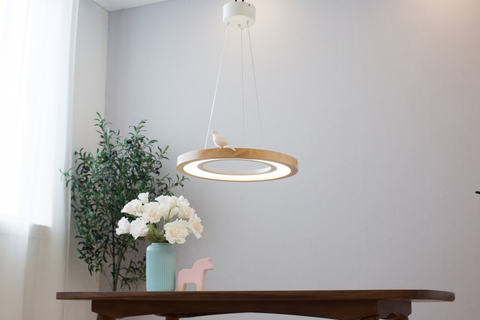 Подвесной светодиодный светильник Home Light Астерия MMD-LED D259-3-24W 4000K дерево