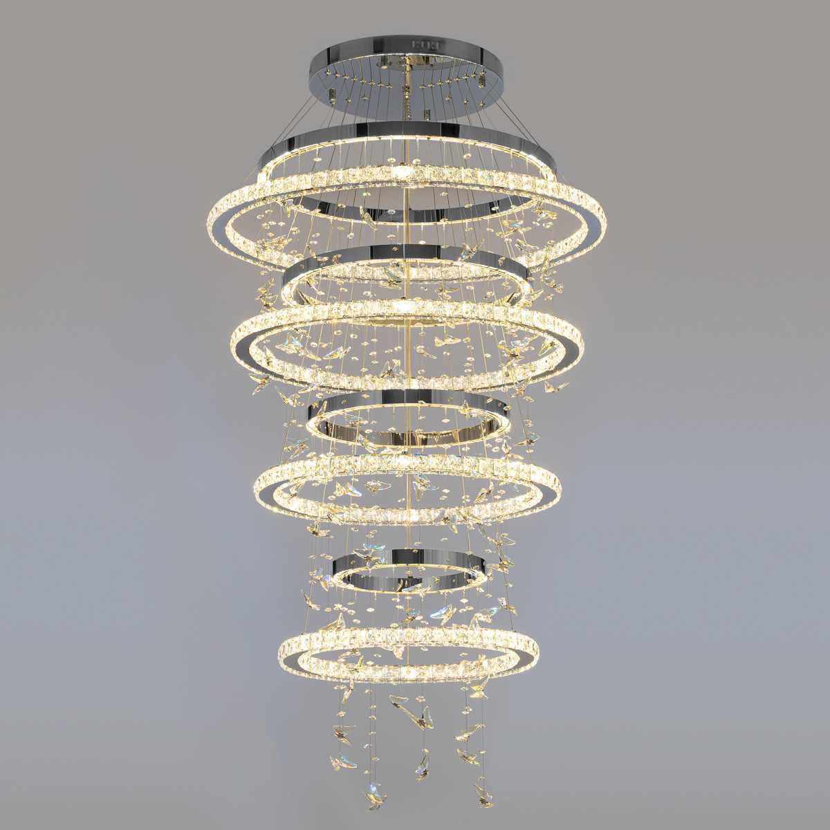 Люстра хрустальная с пультом Citilux ETERA CL322090