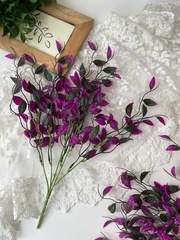 Ампельное растение, зелень искусственная свисающая, сиреневая, 46 см, набор 2 шт.