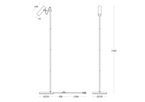 Торшер Maytoni Bansky MOD129FL-01B