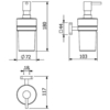Kludi 2597605 Kludi 2597605 VELA S  Дозатор жидкого мыла хром