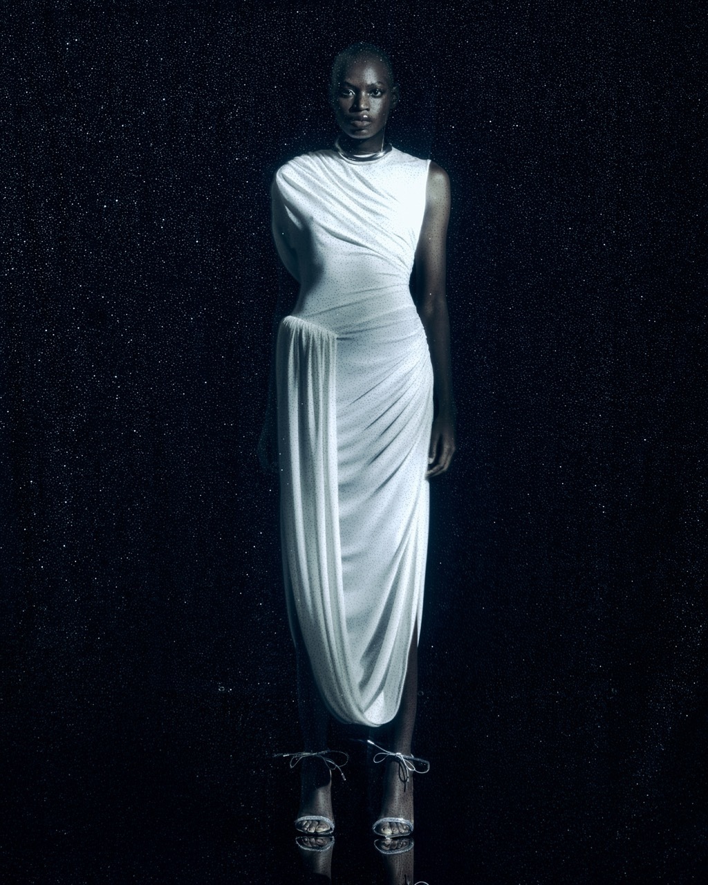 Платье с буфом