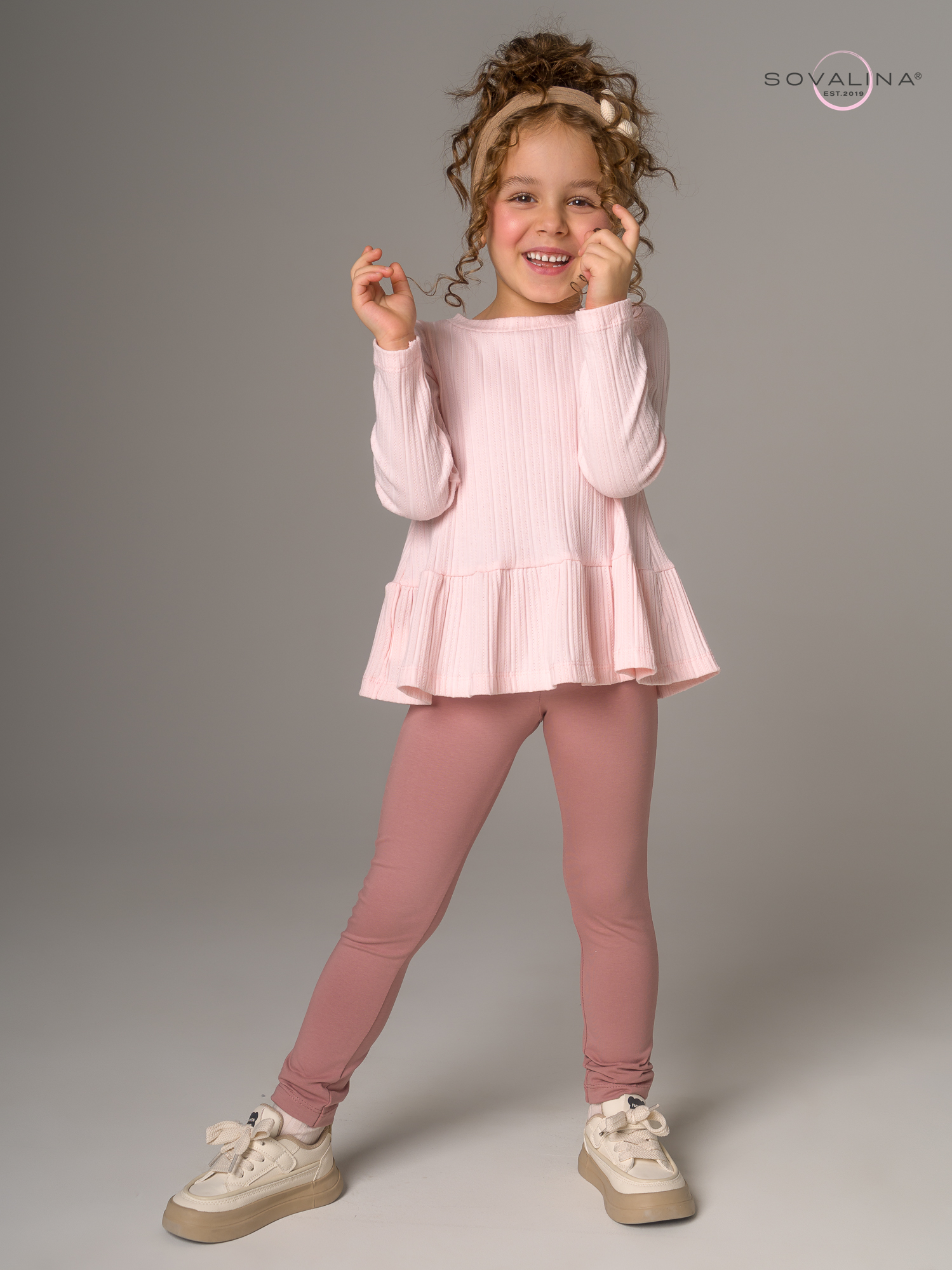 Костюм Алиса SG косичка розовый-пыльный