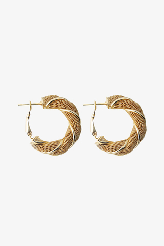 Витые серьги-кольца