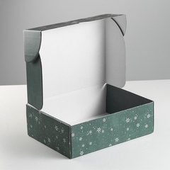 Коробка сборная одиночная Прямоугольник, «Зимняя сказка», 30*22*9 см