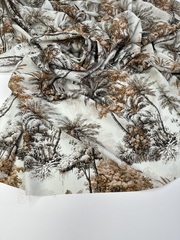 Вискоза штапель, а-ля де Жуи, коричневый