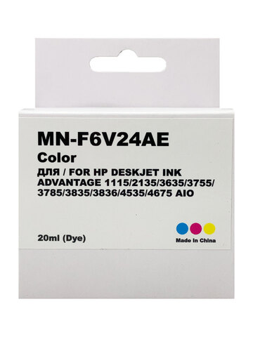 Картридж Myink 652XL F6V24AE для HP DJ Advantage 2135/3635, 3835, 4535/4675 Color (20ml)
