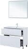 Aquanet 344135 Тумба Алвита new 100 напольная 2 ящ. цв. белый матовый (344135)
