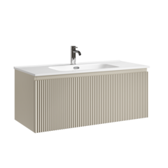 Sancos SNR1.0100CE Тумба подвесная SANCOS Snob R 1.0 995х445х406, c одним ящиком оснащенным доводчиками, Beige Soft , арт.SNR1.0100CE фото