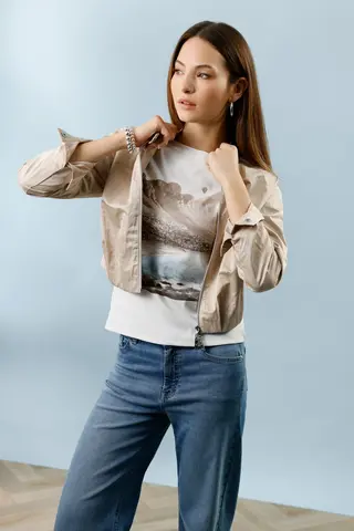 Monari Лонгслив хлопковый с пейзажами Кейп-Тауна