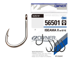 56501 № 10 Крючки OWNER ISEAMA X w/EYE / продажа от 5 уп.
