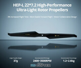 Пропеллер карбоновый HEP-L 22x7.2 T-Motor (пара)