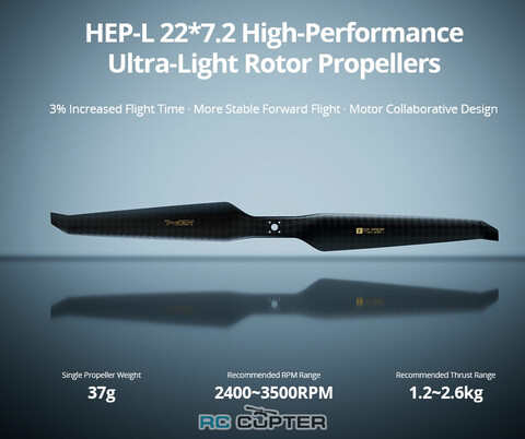 Пропеллер карбоновый HEP-L 22x7.2 T-Motor (пара)