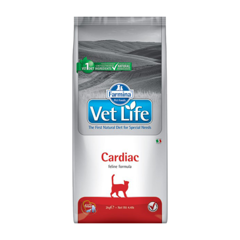 Farmina Vet Life Cat Cardiac Лечебный сухой корм для кошек при хронической сердечной недостаточности
