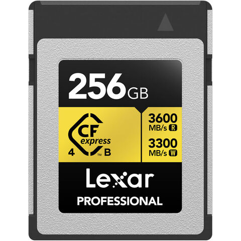 Карта памяти Lexar 256GB Professional GOLD Cfexpress B 4.0 3600/3300/3000 MB/s