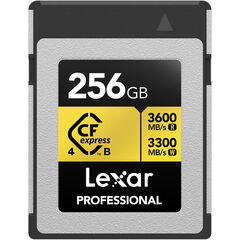 Карта памяти Lexar 256GB Professional GOLD Cfexpress B 4.0 3600/3300/3000 MB/s