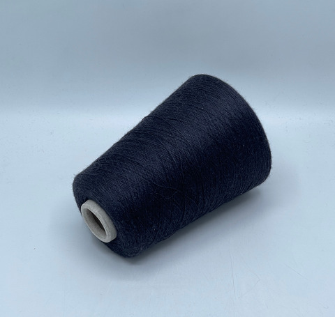 Loro Piana, Roual, 2/58 2900м/100гр, 70% кашемир, 30% шелк, Антрацитово-синий(718), 40918