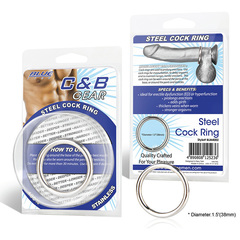 Стальное эрекционное кольцо STEEL COCK RING - 4.5 см. - 