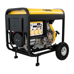 Генератор дизельный DD6300Е, 5.0 кВт, 220 В/50 Гц, 15 л, электростартер Denzel