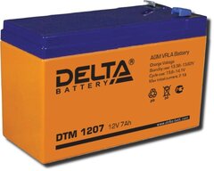 Аккумулятор 1207 Delta DTM, 12В 7,2 А/ч, вес - 2,62 кг