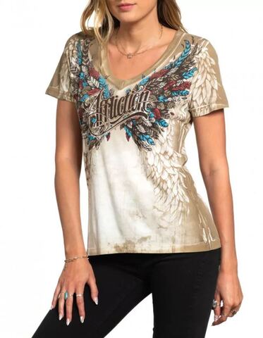 Affliction | Футболка женская FEATHERLIGHT AW25426 слева