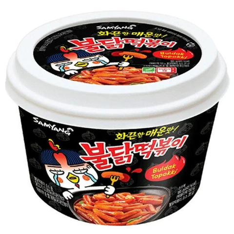 Токпокки со вкусом острой курицы в соусе бульдак Samyang, 179 гр