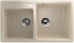 ULGRAN U-200  Двухсекционная мойка с отверстием под смеситель