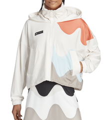 Женская теннисная толстовка Adidas Marimekko Tennis Jacket - cloud white/multicolor