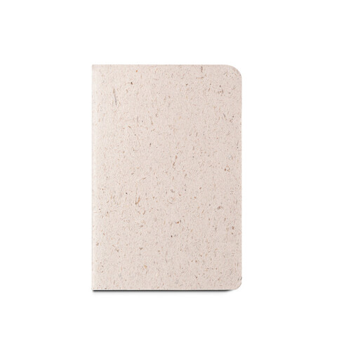 ORGANIC SOFT. Блокнот формата А6 с гибкой обложкой из органического слонового материала (95%)