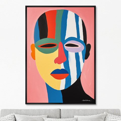 ArtNoMore - Репродукция картины на холсте The Mask collection, The Fans, No 2, 2024г.