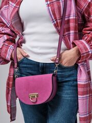 Сумка замшевая Azaro 31032 фиолетовый флокс