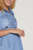 Платье для беременных 09380 голубой