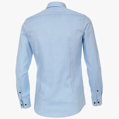 Рубашка Venti Body Fit 103413700-350 из фактурной ткани цвет Тюркиз