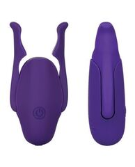 Фиолетовые виброзажимы для сосков Nipple Play Rechargeable Nipplettes - 