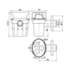 Alcaplast Слив для конденсата AG210401232 (AKS5)