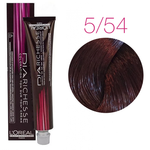 L'Oreal Professionnel Dia Richesse 5.54 (Огненно-красный) - Краска для волос