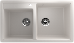 ULGRAN U-200  Двухсекционная мойка с отверстием под смеситель