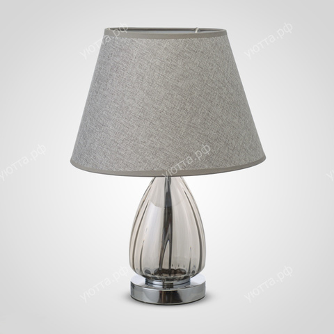 Настольная лампа из стекла и металла 