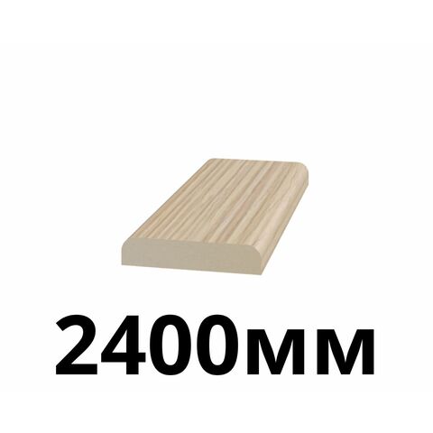 Притворная планка 30х6х2400мм экошпон Дуб беленый