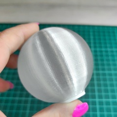 Плафон без основания на резьбе. 5см. Пластик