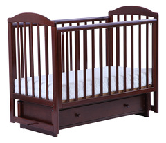 БИ 41.2 "Кубаночка-5" кровать маятниковая поперечная (орех темный 35)