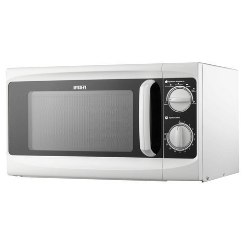 Микроволновая печь MYSTERY MMW-1706, объем 17 л, мощность 800 Вт, механическое управление, таймер, белая